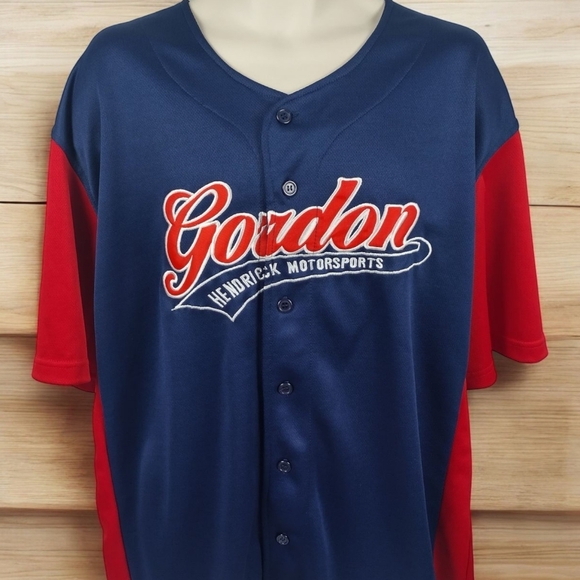 jeff gordon Nascar Chase Baseball Button Up Jersey Size XL Hendricks Motors Team - Picture 10 of 10